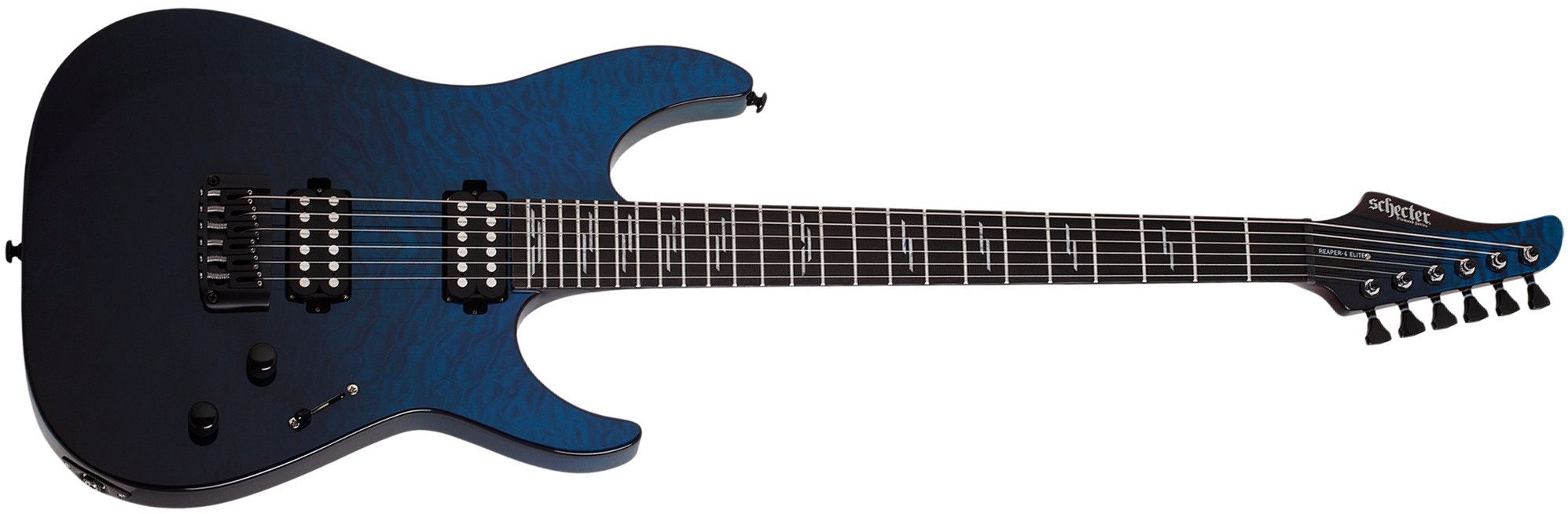 Schecter Reaper-6 Elite 2h Ht Eb - Deep Blue Ocean - E-Gitarre in Str-Form - Main picture