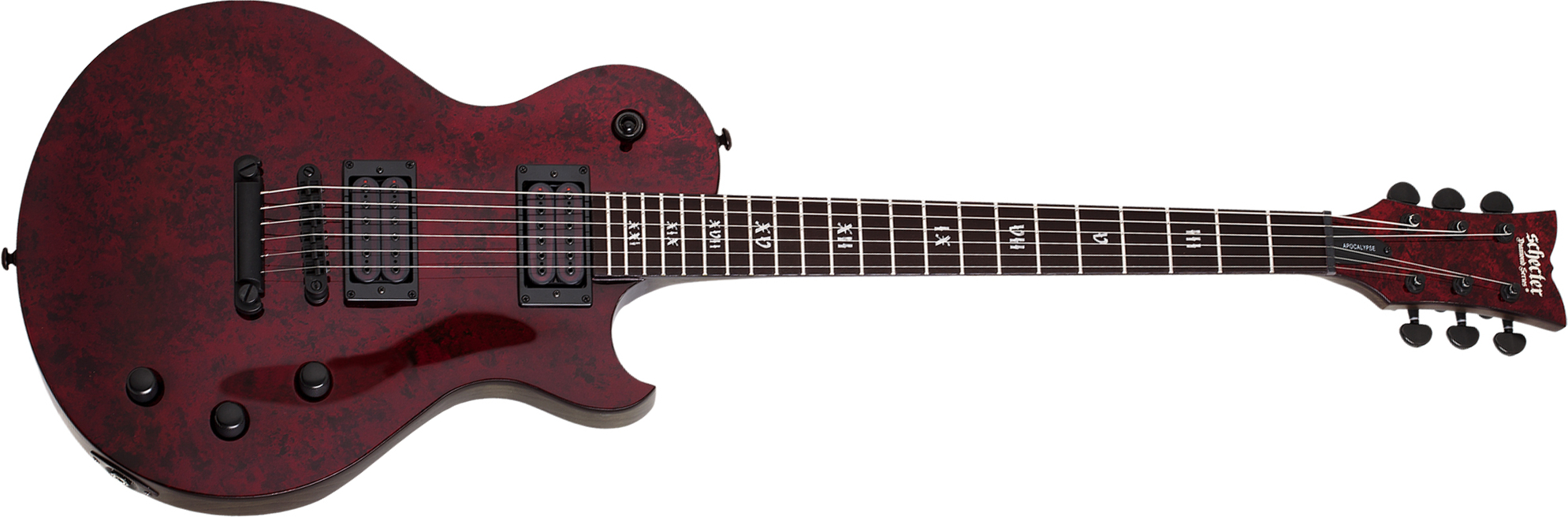 Schecter Solo-ii Apocalypse 2h Ht Eb - Red Reign - Single-Cut-E-Gitarre - Main picture