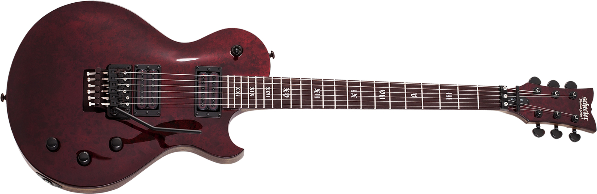 Schecter Solo-ii Fr Apocalypse 2h Eb - Red Reign - Single-Cut-E-Gitarre - Main picture