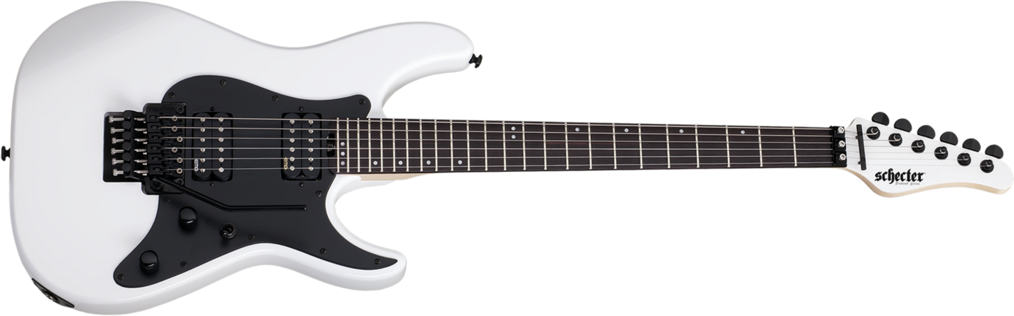 Schecter Sun Valley Super Shredder Fr 2h Emg Rw - White - E-Gitarre in Str-Form - Main picture