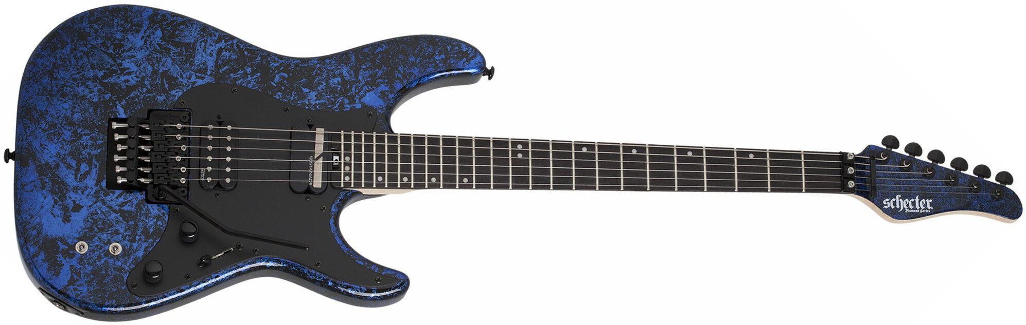 Schecter Sun Valley Super Shredder Fr S 2h Emg Sustainiac Eb - Blue Reign - E-Gitarre aus Metall - Main picture