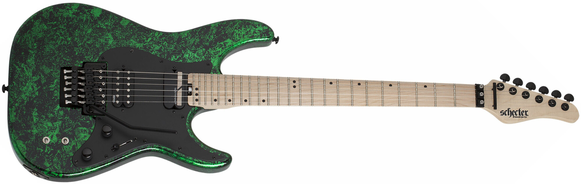 Schecter Sun Valley Super Shredder Fr S 2h Emg Sustainiac Mn - Green Reign - E-Gitarre aus Metall - Main picture