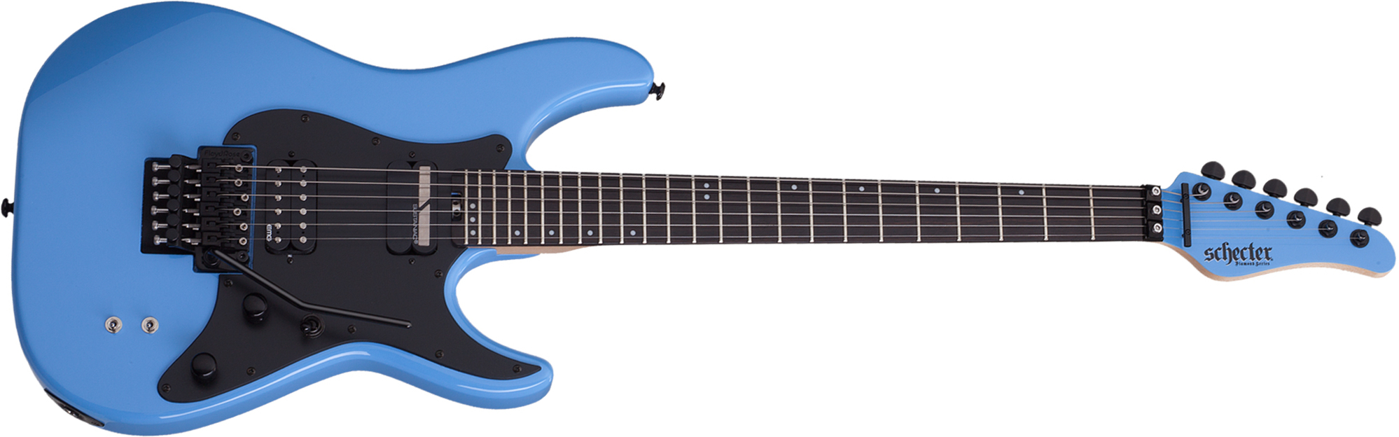 Schecter Sun Valley Super Shredder Fr S 2h Sustainiac Eb - Riviera Blue - E-Gitarre aus Metall - Main picture