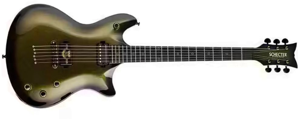 Schecter Tempest 50th Ann. 2h Ht Eb - 50th Gold Burst - E-Gitarre aus Metall - Main picture