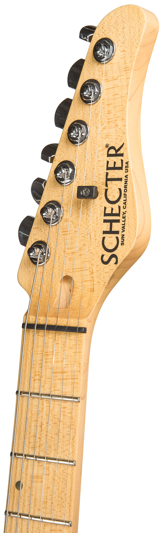 Schecter Custom Shop Sunset Usa Hss Trem Mn #1409001 - Trans Sky Blue - E-Gitarre in Str-Form - Variation 2