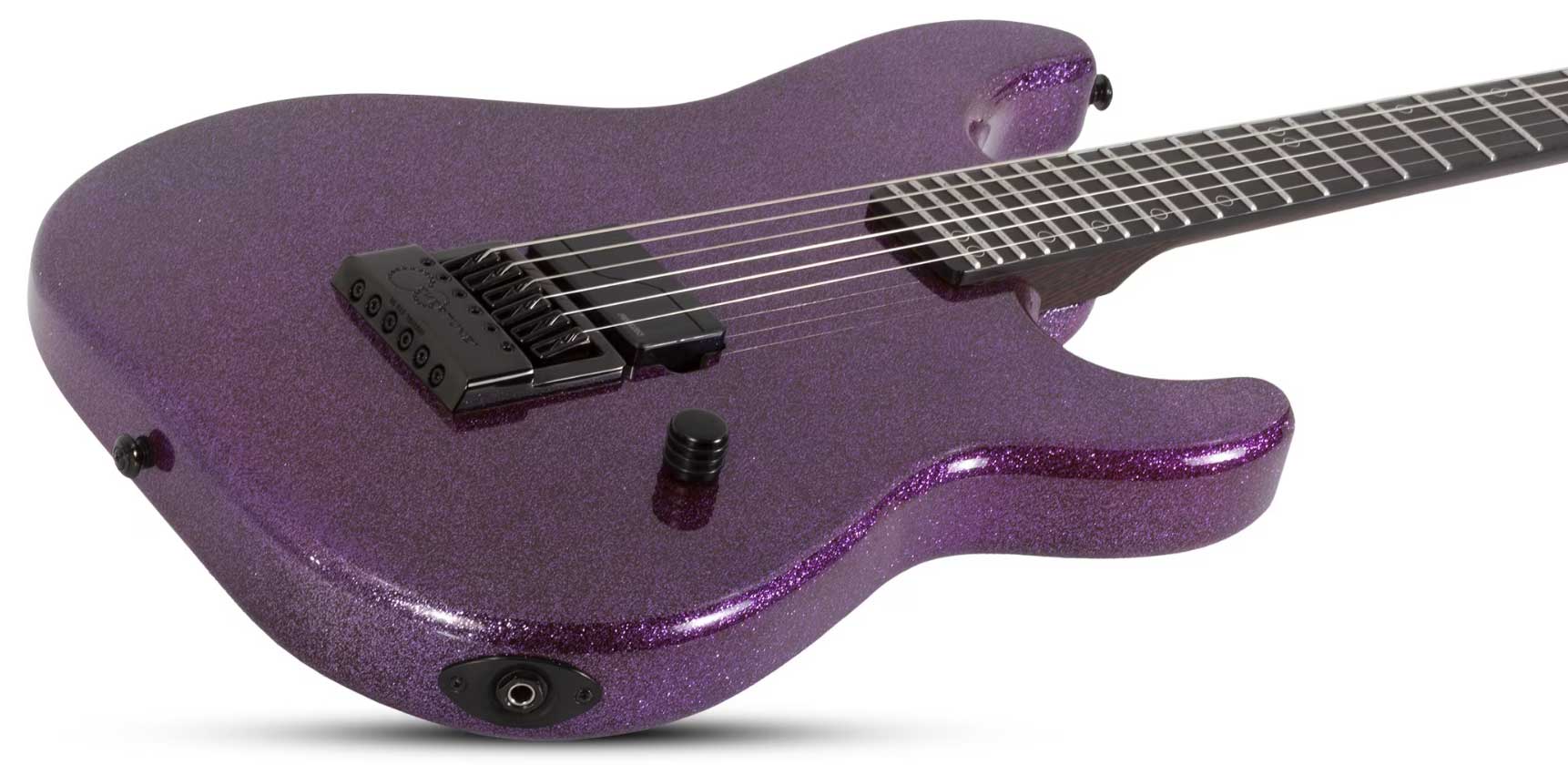Schecter Daniel Haniss Danskimo 6 Signature 1h Fishman Fluence Ht Eb - Purple Sparkle - E-Gitarre in Str-Form - Variation 1