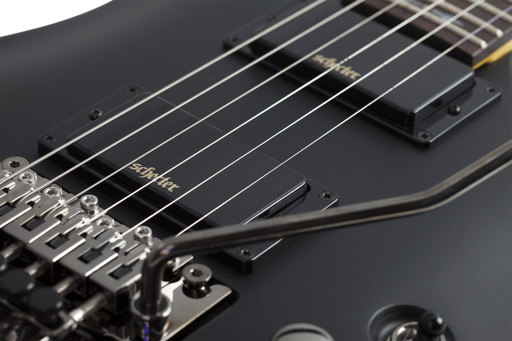 Schecter Demon-6 Fr 2h Rw - Aged Black Satin - E-Gitarre in Str-Form - Variation 2