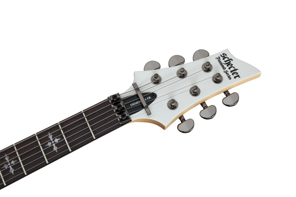 Schecter Demon-6 Fr 2h Rw - Vintage White - E-Gitarre in Str-Form - Variation 3