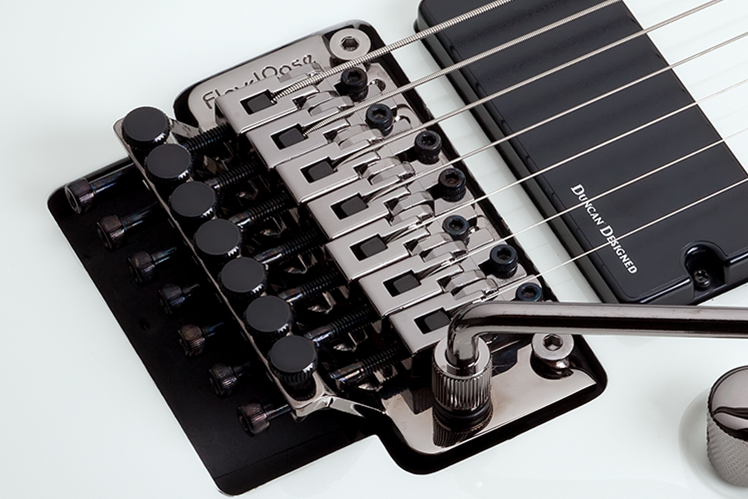 Schecter Demon-7 Fr 7c 2h Wen - Vintage White - 7-saitige E-Gitarre - Variation 2