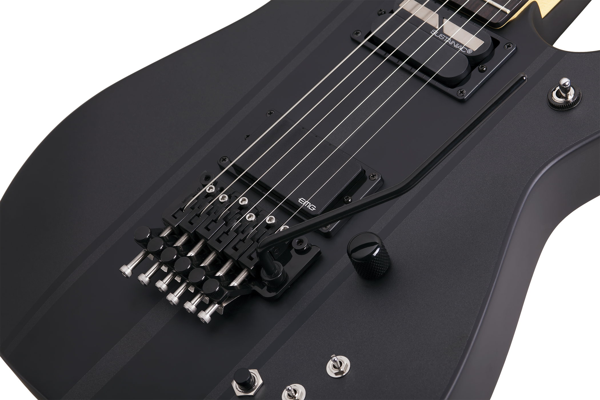 Schecter Dj Ashba Signature 2h Emg Sustainiac Fr Eb - Carbon Grey - E-Gitarre in Str-Form - Variation 3