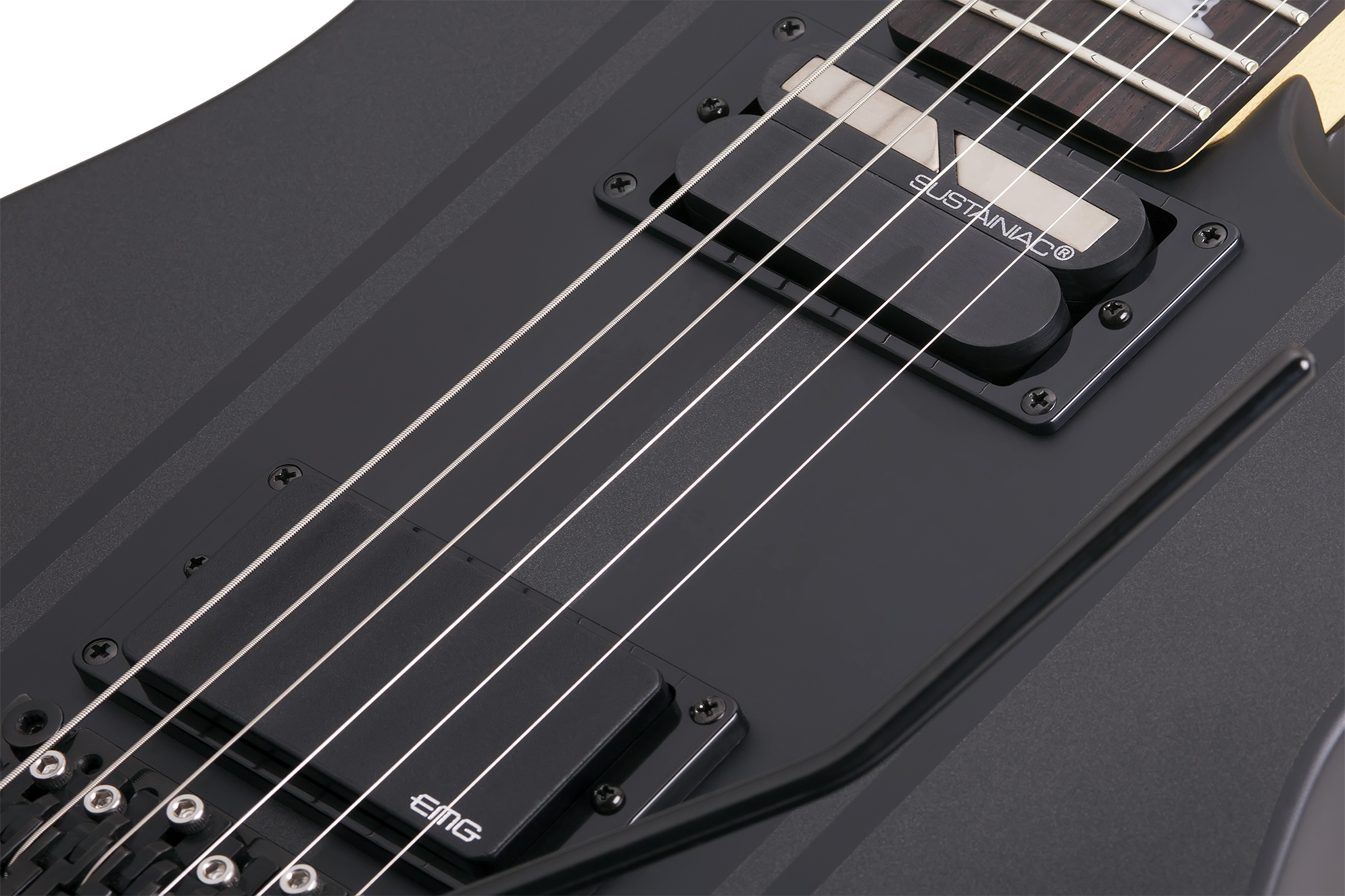 Schecter Dj Ashba Signature 2h Emg Sustainiac Fr Eb - Carbon Grey - E-Gitarre in Str-Form - Variation 4