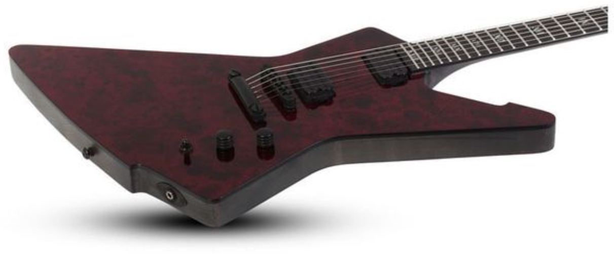 Schecter E-1 Apocalypse 2h Ht Eb - Red Reign - E-Gitarre aus Metall - Variation 1