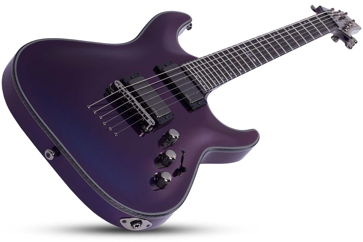 Schecter Hellraiser C-1 Hybrid 2h Emg Ht Eb - Ultra Violet - E-Gitarre in Str-Form - Variation 1