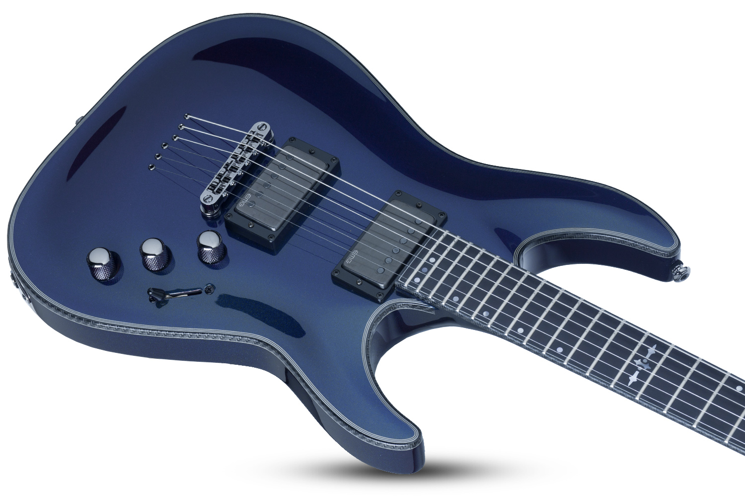 Schecter Hellraiser C-1 Hybrid 2h Emg Ht Eb - Ultra Violet - E-Gitarre in Str-Form - Variation 2
