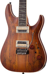 E-gitarre in str-form Schecter C-1 Exotic Spalted Maple - Satin natural vintage burst