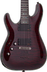 E-gitarre für linkshänder Schecter Hellraiser C-1 LH Linkshänder - Black cherry