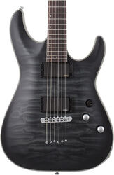 E-gitarre in str-form Schecter C-1 Platinum - See through black satin