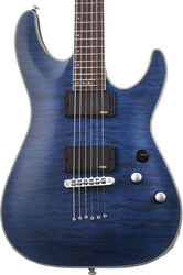 E-gitarre in str-form Schecter C-1 Platinum - See thru midnight blue