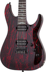 E-gitarre in str-form Schecter C-1 Silver Mountain - Blood moon