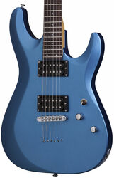 E-gitarre in str-form Schecter C-6 Deluxe - Satin metallic light blue