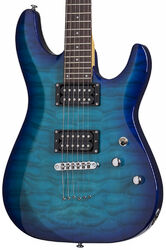 E-gitarre in str-form Schecter C-6 Plus - Ocean blue burst 