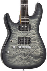 E-gitarre für linkshänder Schecter C-6 Plus LH - Charcoal burst