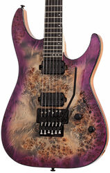 Double cut e-gitarre Schecter C-6 Pro FR - Aurora burst