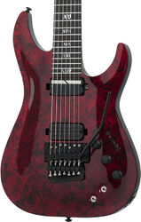 7-saitige e-gitarre Schecter C-7 FR S Apocalypse - Red reign