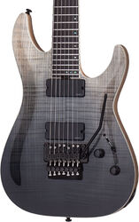 7-saitige e-gitarre Schecter C-7 FR SLS Elite - Black fade burst