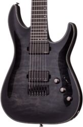 7-saitige e-gitarre Schecter Hellraiser Hybrid C-7 - Trans black burst