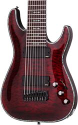 8- und 9-saitige e-gitarre Schecter Hellraiser C-9 - Black cherry