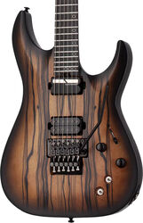 E-gitarre in str-form Schecter C-1 FR-S Pale Moon - Natural Satin Black Burst