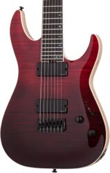 Bariton e-gitarre Schecter C-7 SLS Elite 7-String - Blood Burst