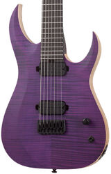 7-saitige e-gitarre Schecter John Browne Tao-7 - Satin trans purple