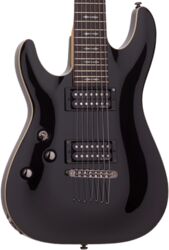 E-gitarre für linkshänder Schecter Omen-7 LH Linkshänder - Black
