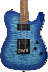 E-gitarre in teleform Schecter PT Pro - Trans blue burst