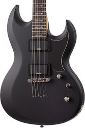 E-gitarre aus metall Schecter Demon S-II - Satin black