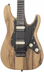 E-gitarre aus metall Schecter Sun Valley Super Shredder Exotic Black Limba - Natural