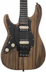 E-gitarre für linkshänder Schecter Sun Valley Super Shredder Exotic Black Limba LH - Black limba