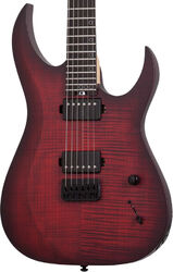 E-gitarre aus metall Schecter Sunset-6 Extreme - Scarlet burst