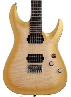 E-gitarre in str-form Schecter Omen Extreme II - Gold Rush