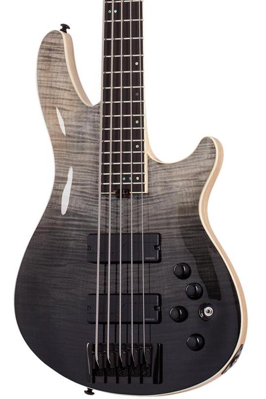 Solidbody e-bass Schecter SLS Elite-5 - Black fade burst