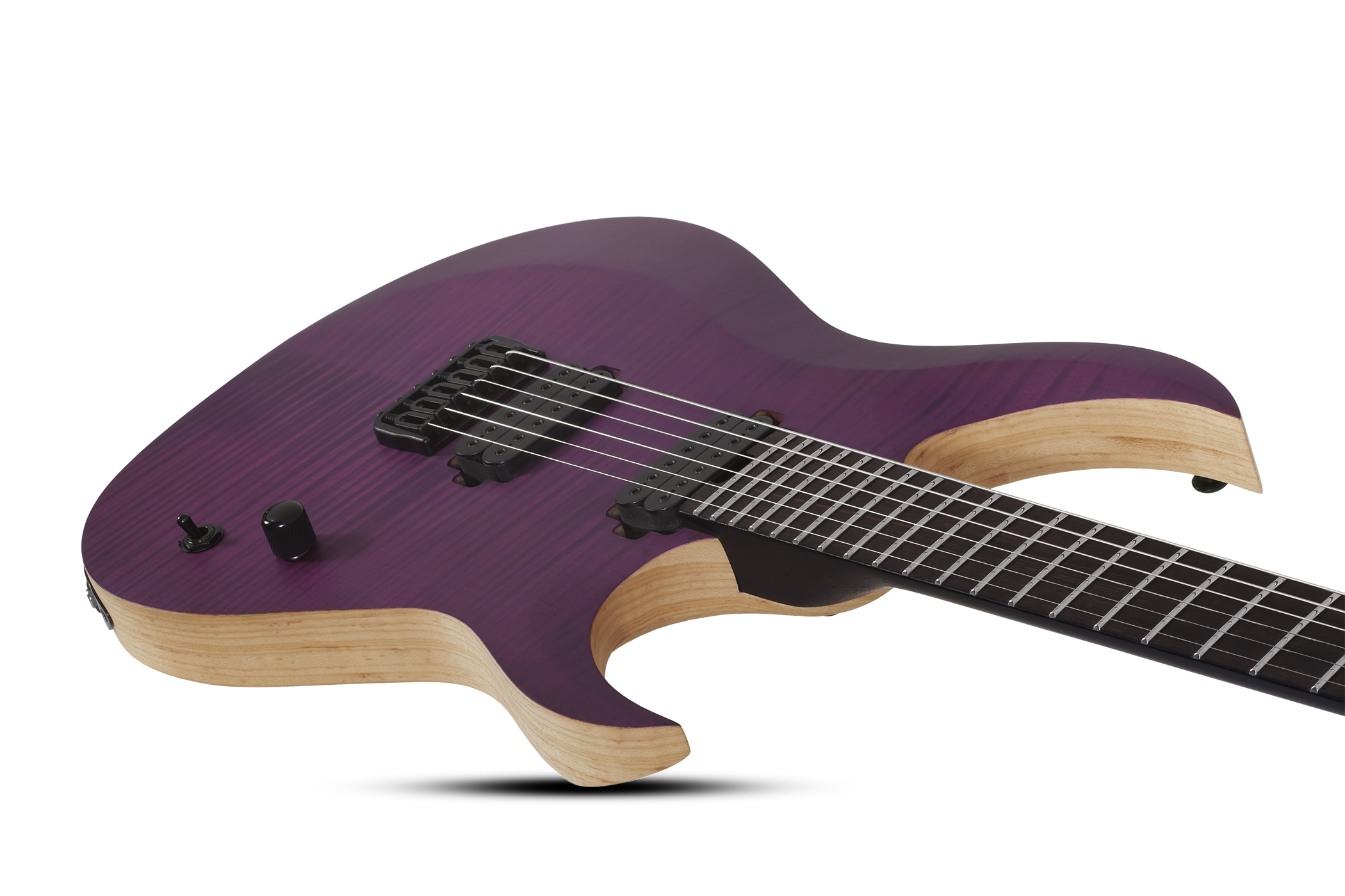 Schecter John Browne Tao-6 Signature 2h Ht Eb - Satin Trans Purple - E-Gitarre in Str-Form - Variation 2