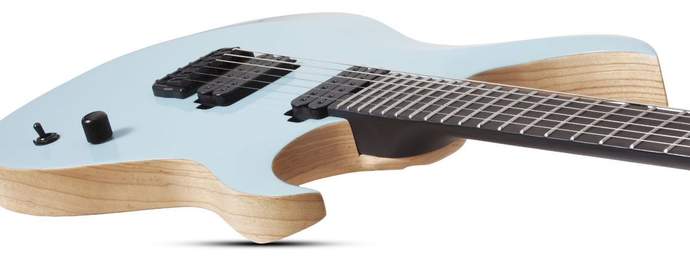 Schecter John Browne Tao-6 Signature 2h Ht Eb - Azure - E-Gitarre aus Metall - Variation 2