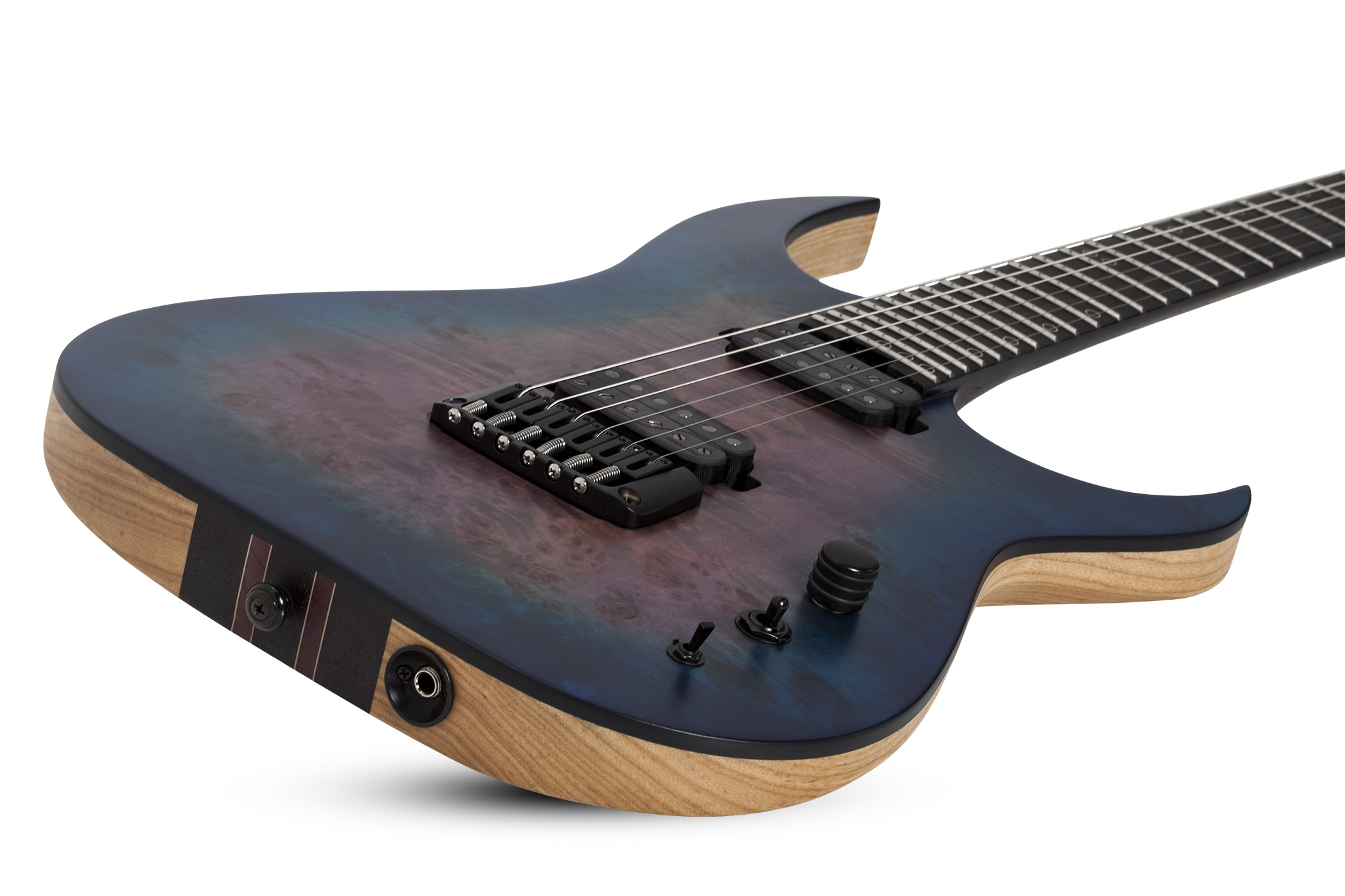 Schecter Keith Merrow Km-6 Mk-iii Artist Signature 2h Ht Eb - Blue Crimson - Double Cut E-Gitarre - Variation 1