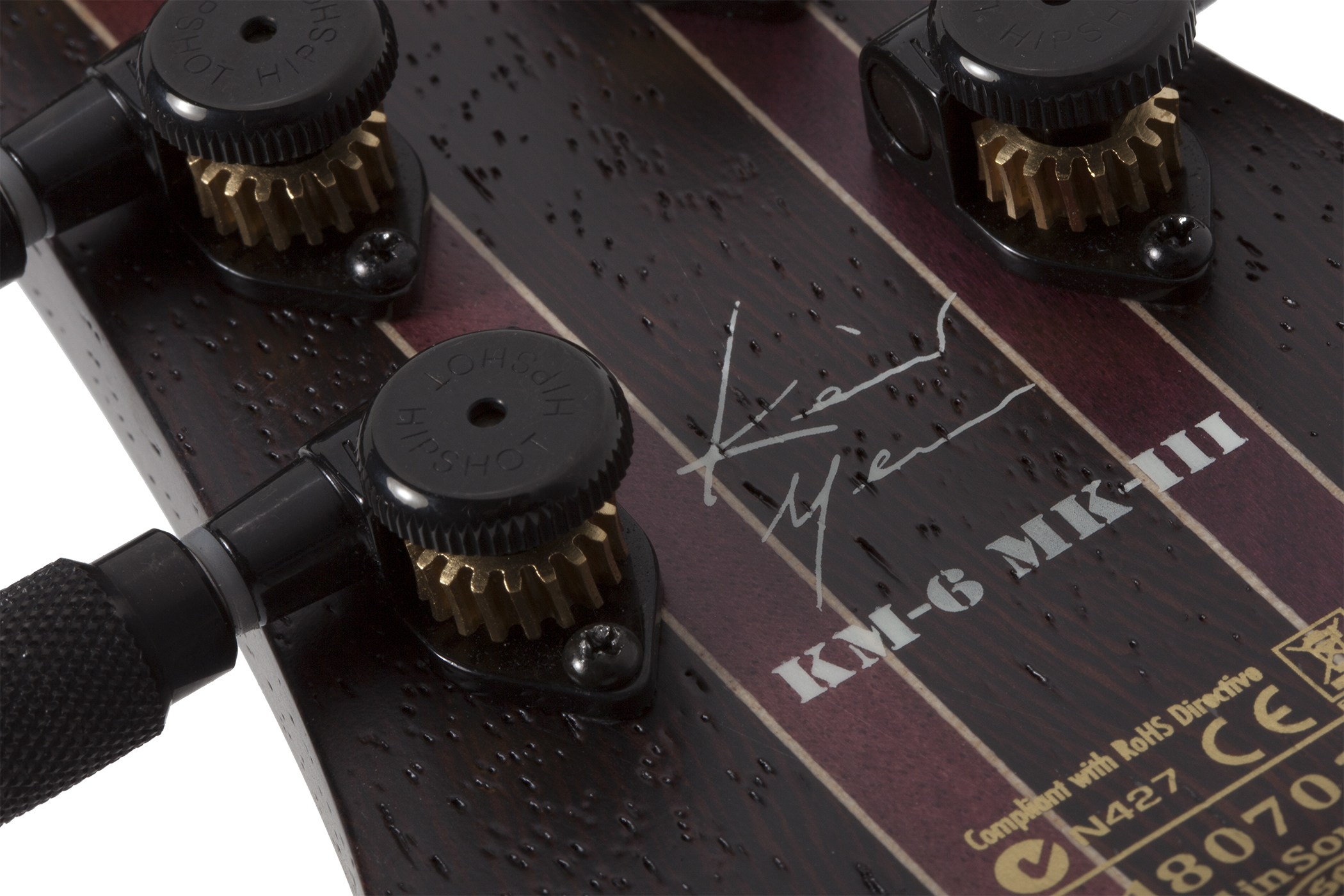 Schecter Keith Merrow Km-6 Mk-iii Artist Signature 2h Ht Eb - Trans Black Burst - Double Cut E-Gitarre - Variation 5