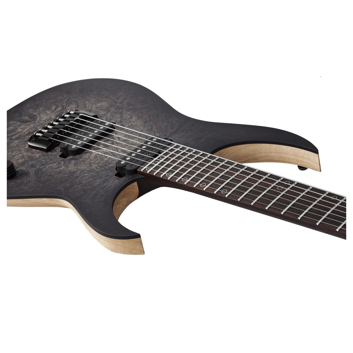 Schecter Keith Merrow Km-7 Mk-iii Artist Signature 7c 2h Ht Eb - Trans Black Pearl - 7-saitige E-Gitarre - Variation 1