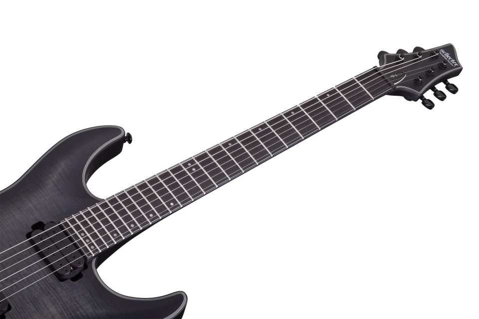 Schecter Keith Merrow Km-6 Signature Hh Ht Eb - Trans Black Burst Satin - E-Gitarre in Str-Form - Variation 5