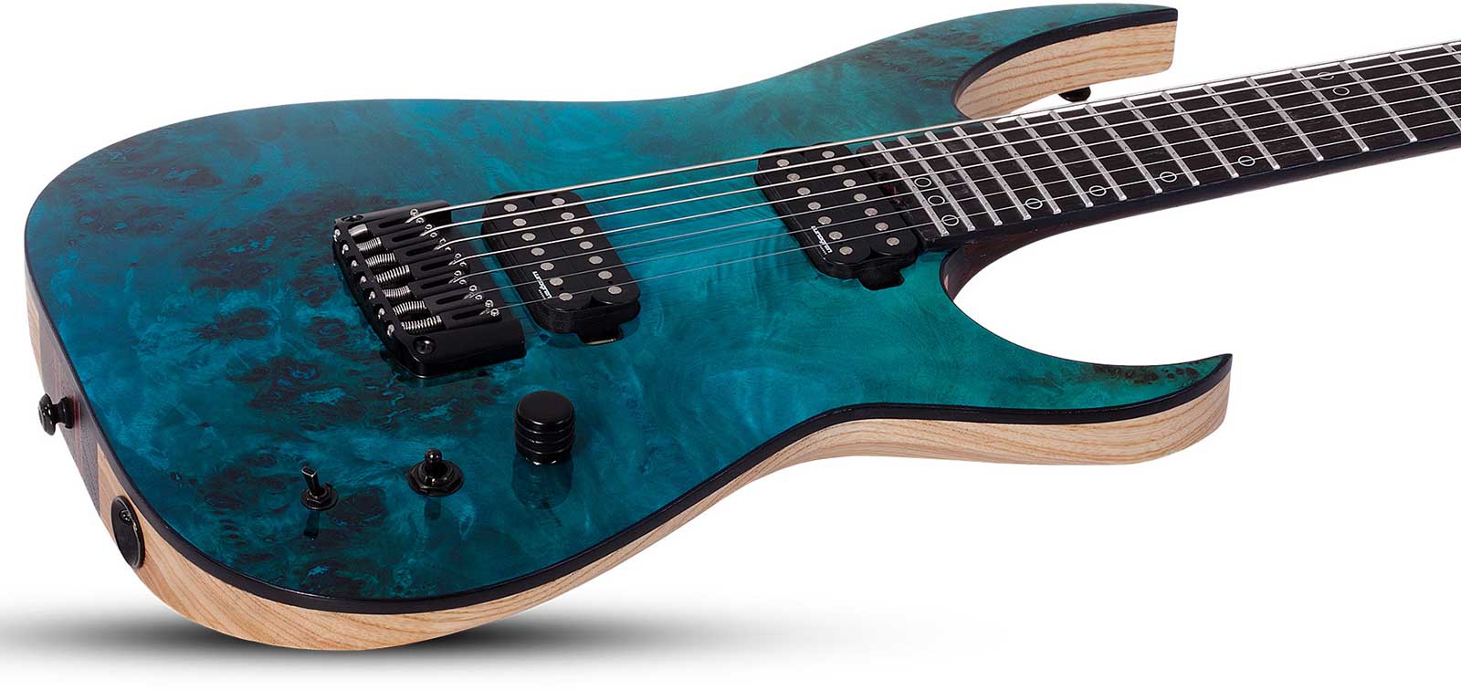 Schecter Keith Merrow Km7 Mkiii Pro Usa 7c 2h Eb - Lagoon Fade - E-Gitarre aus Metall - Variation 2
