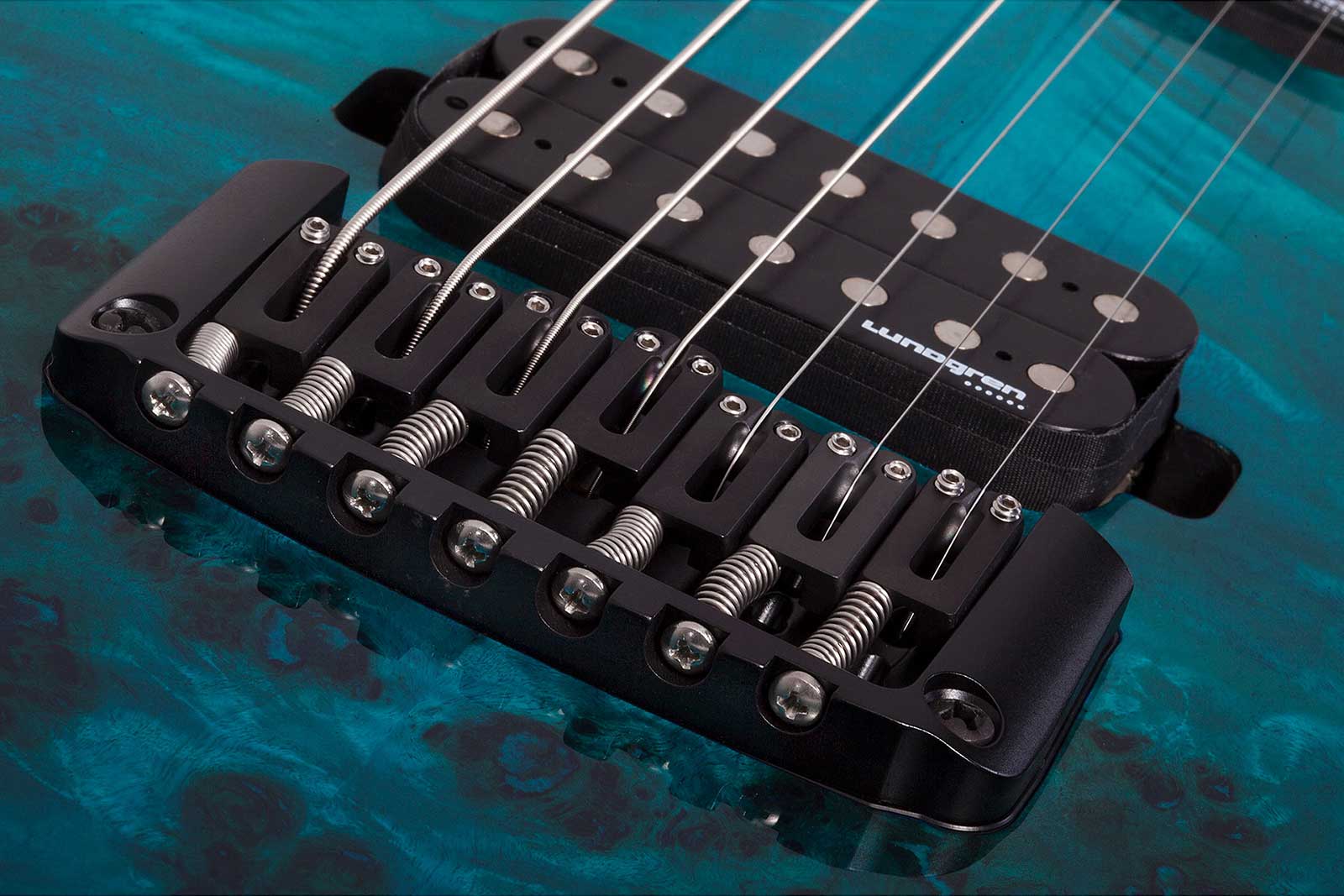 Schecter Keith Merrow Km7 Mkiii Pro Usa 7c 2h Eb - Lagoon Fade - E-Gitarre aus Metall - Variation 4